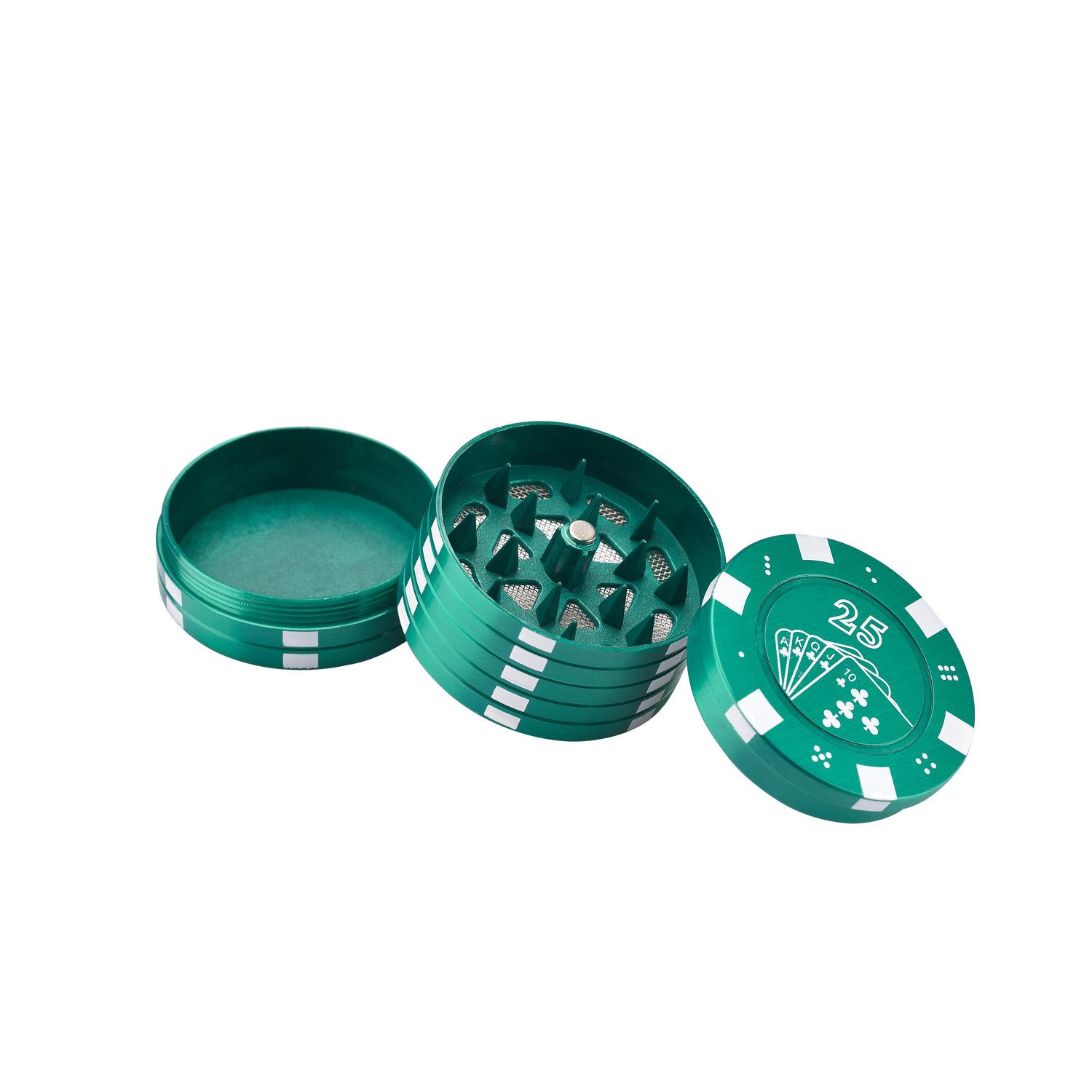 Champ - High Grinder - Poker Chips - Metall, Ø 42mm, 3-teilig