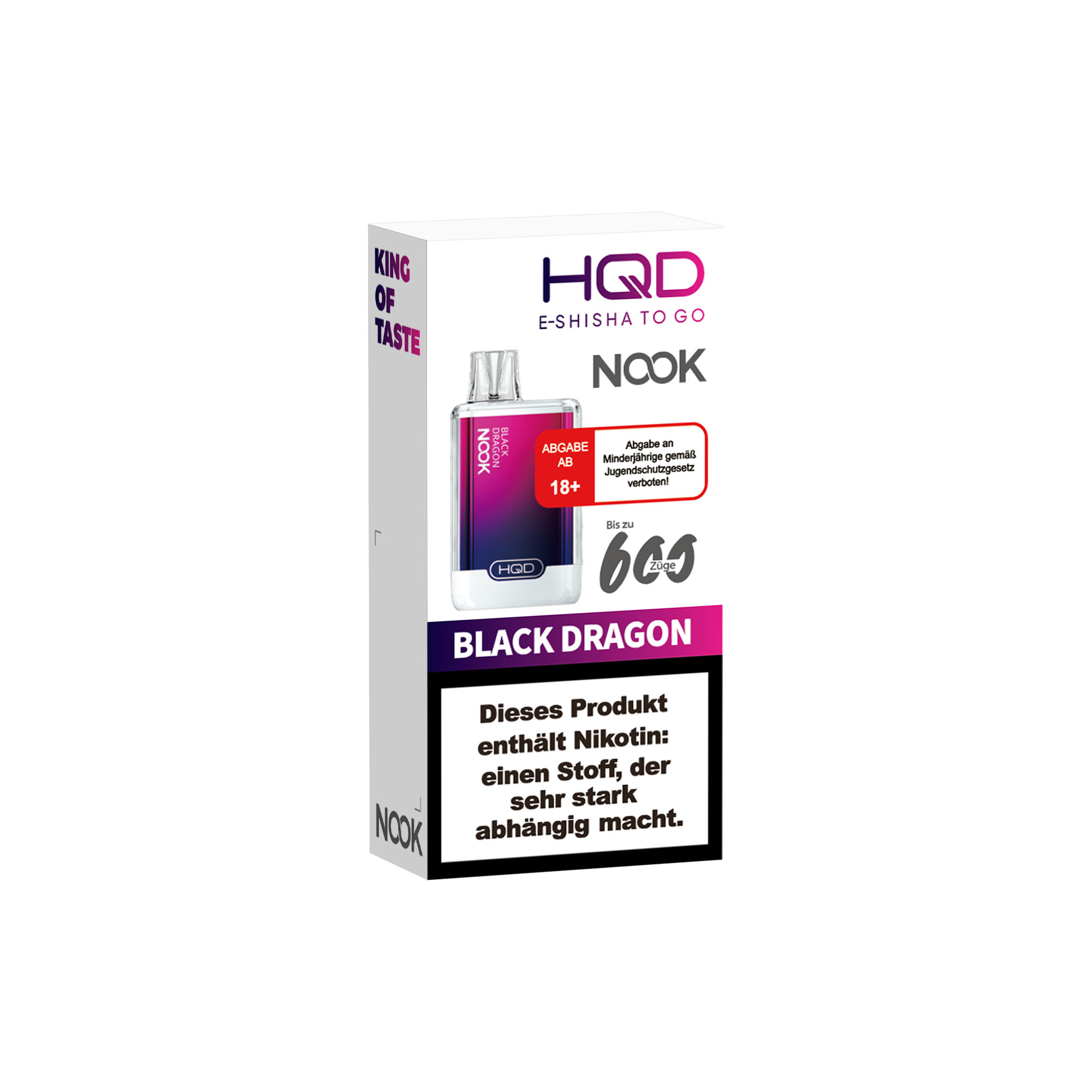 Hqd Nook - E-Shisha 600 Züge - Black Dragon