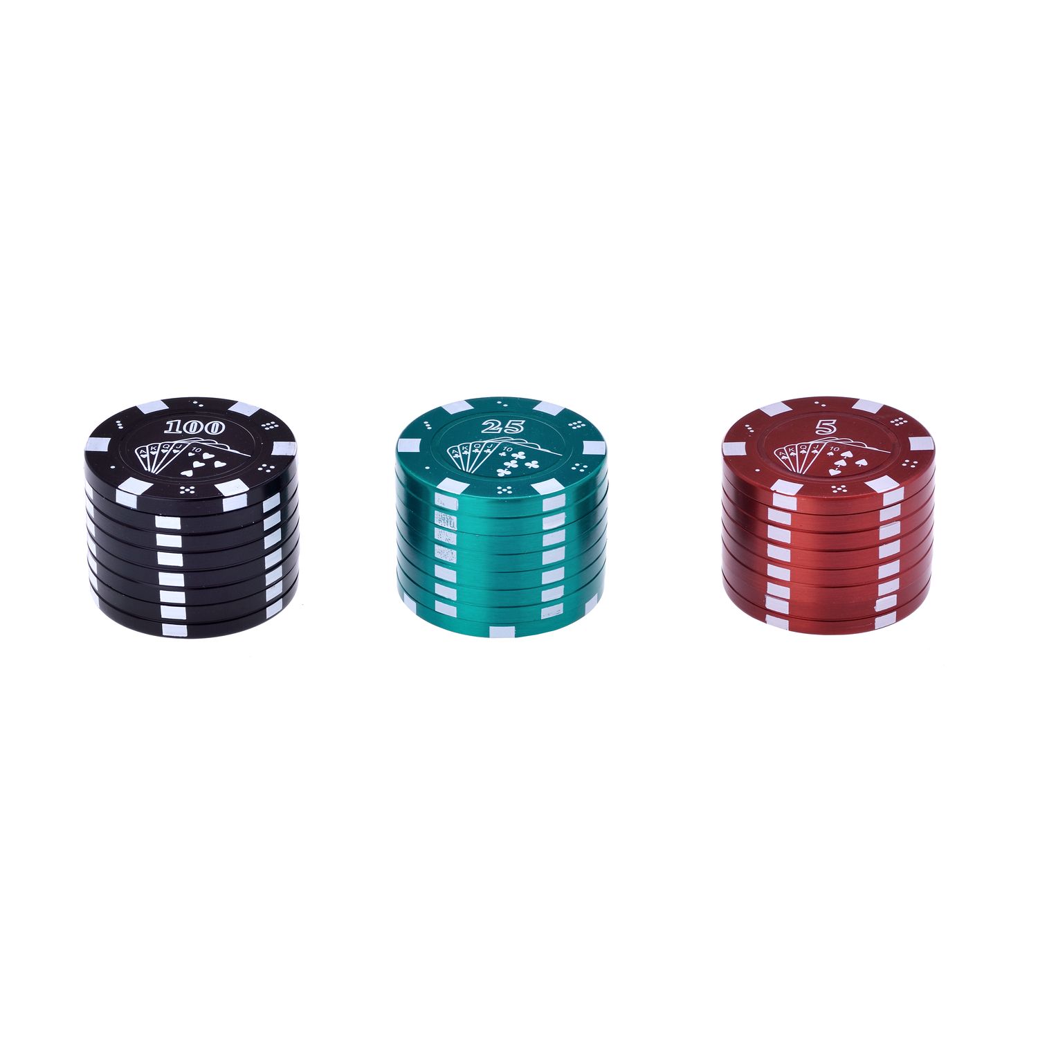 Champ - High Grinder - Poker Chips - Metall, Ø 42mm, 3-teilig