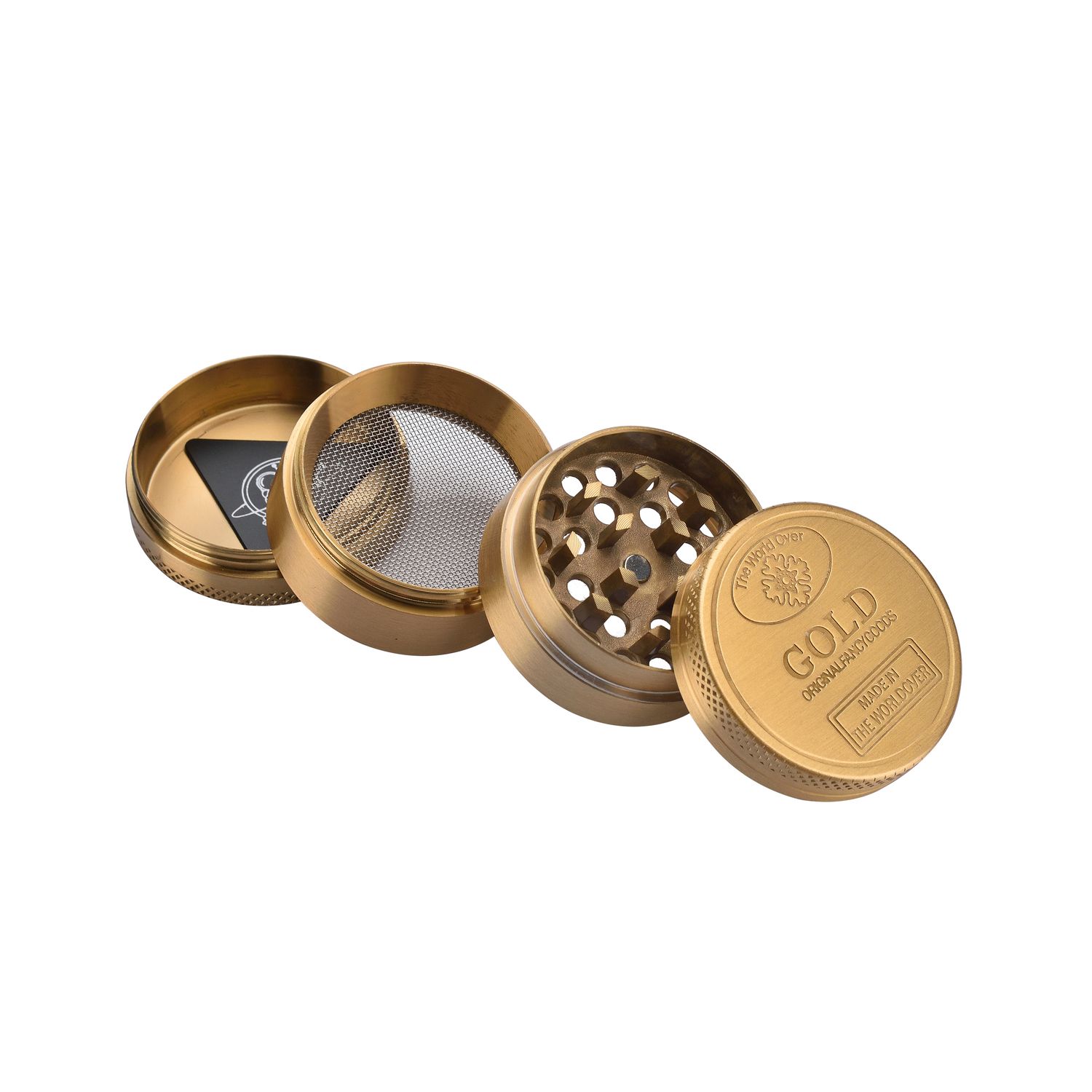 Champ High Metall Grinder - Gold Bar - 4tlg. - Ø 40 mm