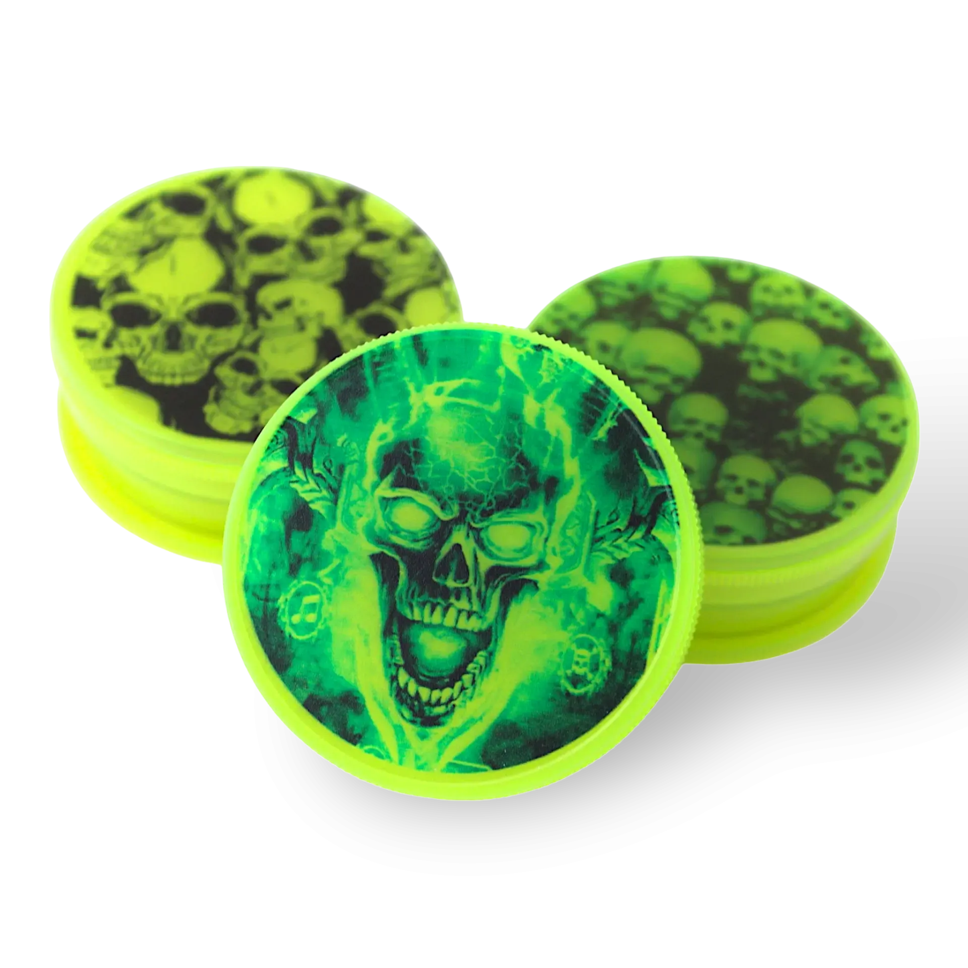 Dreamliner Grinder Skulls, Kunststoff, grün