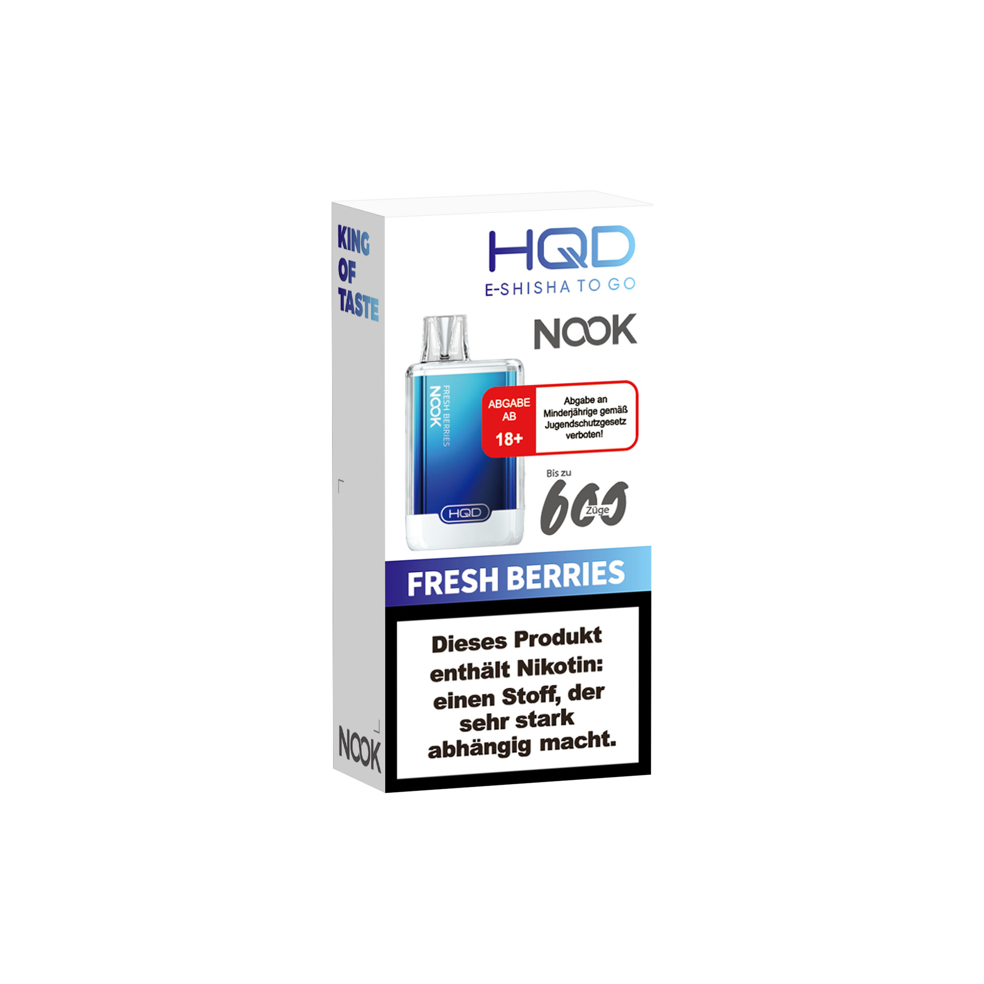 Hqd Nook - E-Shisha 600 Züge - Fresh Berries